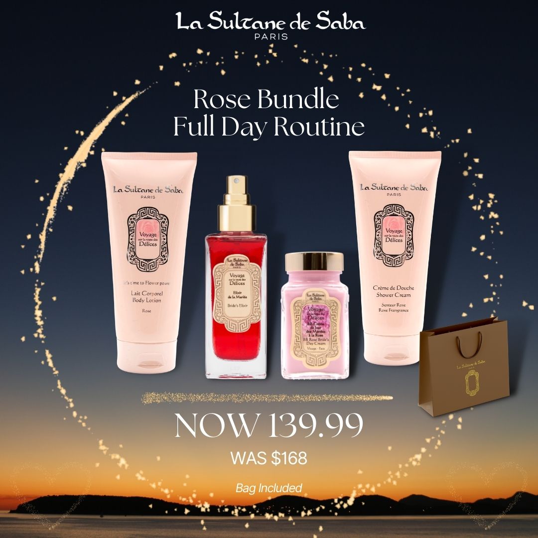 Rose Bundle Full Day Routine - with BB Cream, Lotion, Elixir & Shower Cream