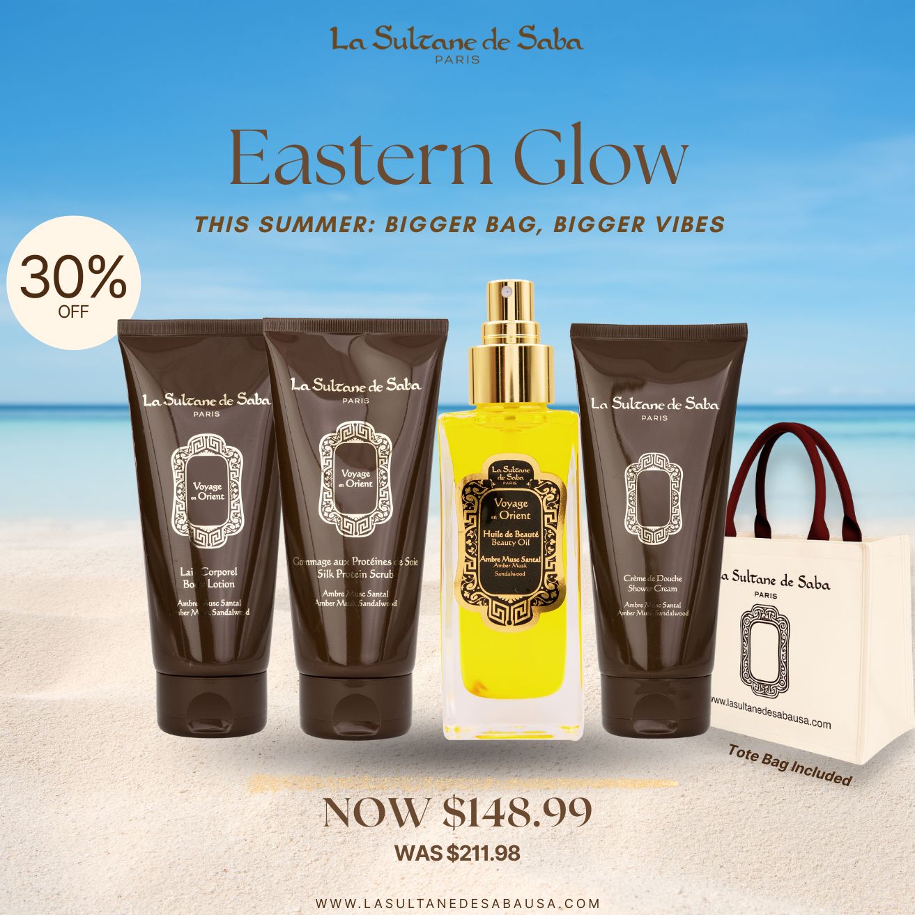Amber Musk Sandalwood Glow - Summer Bundle