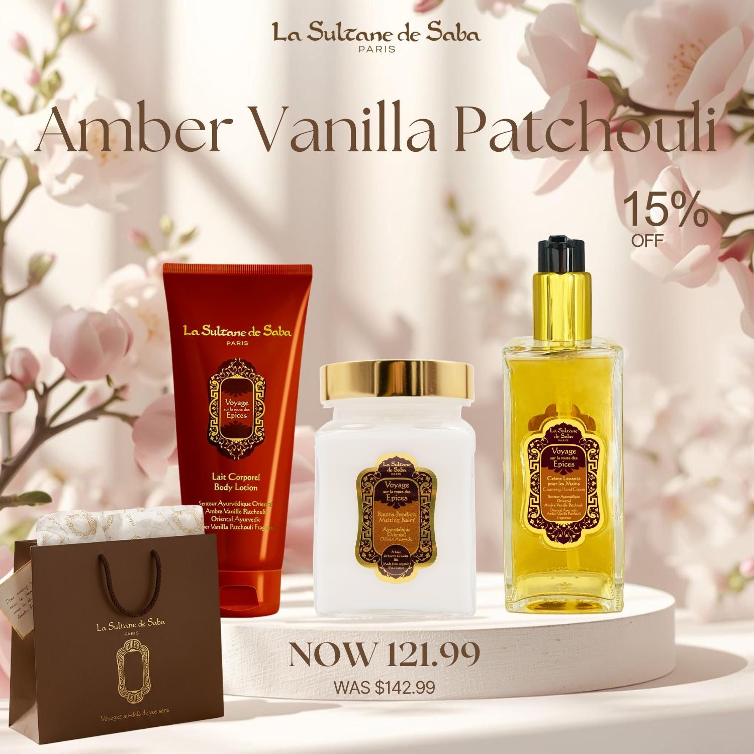 Mother's Day Amber Vanilla Patchouli Ayurvedic Bundle