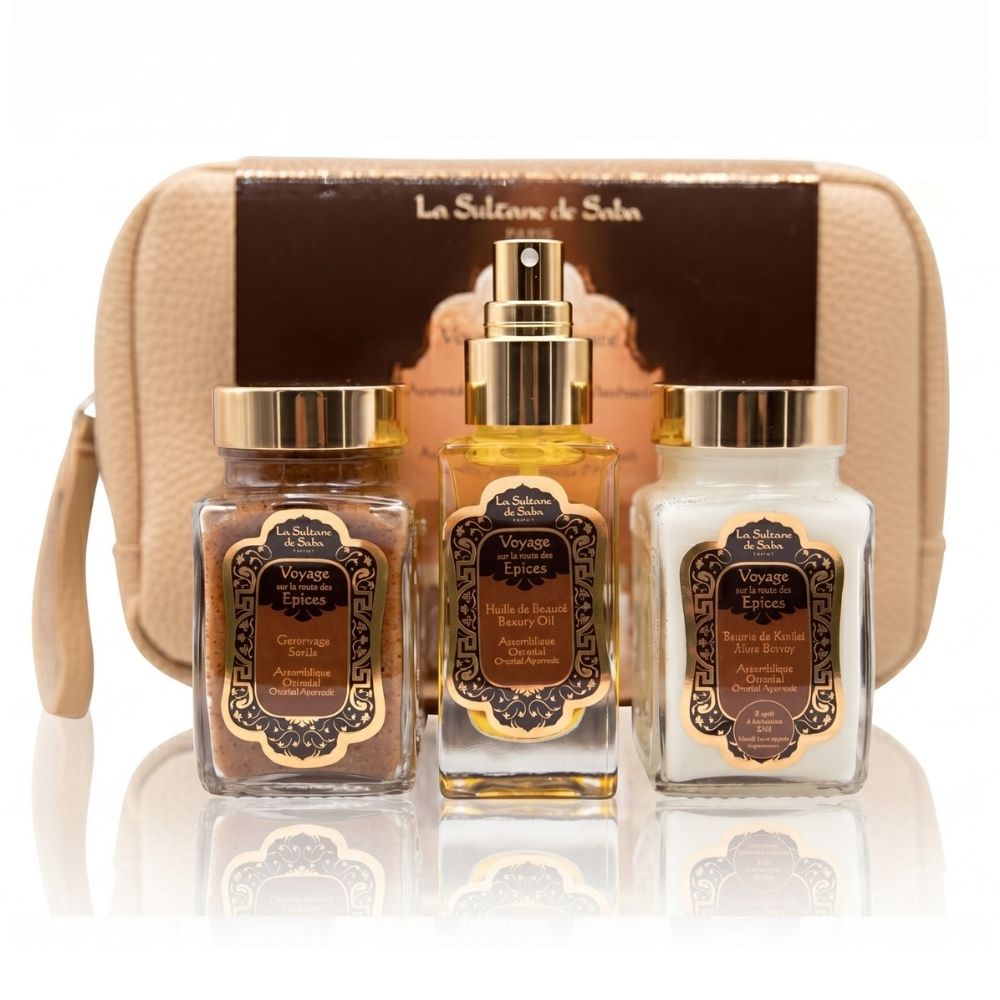 Body Gift Set - Ayurvedic Treatment - Amber Vanilla Patchouli - Journey To The Spices Route
