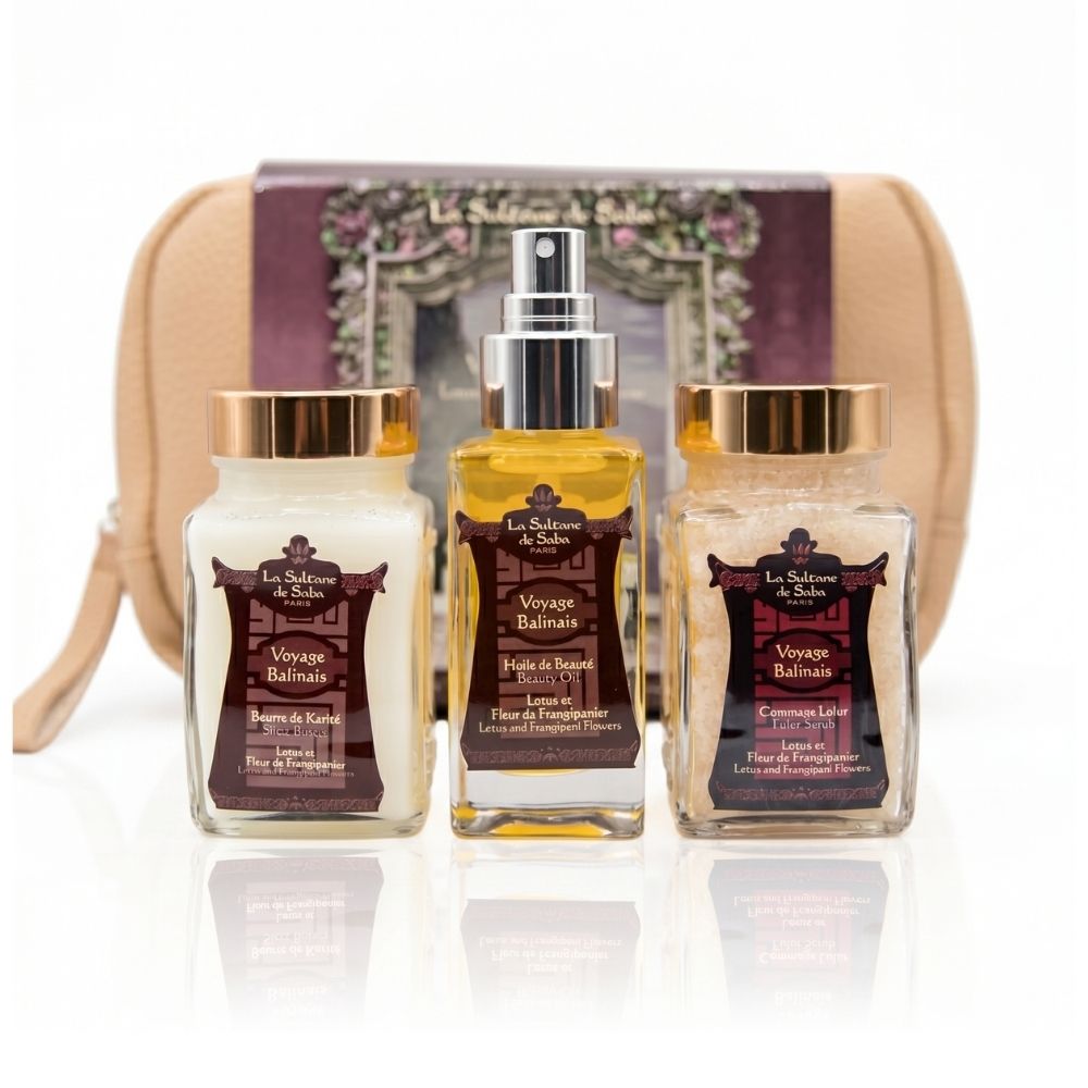 Bali Body Gift Set - Lotus and Frangipani Flowers - Journey To Bali