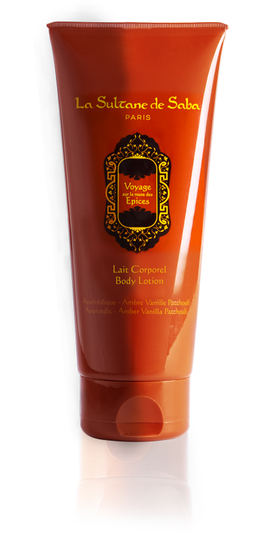 Body Lotion - Ayurvedic Treatment - Amber Vanilla Patchouli Journey To The Spices Route