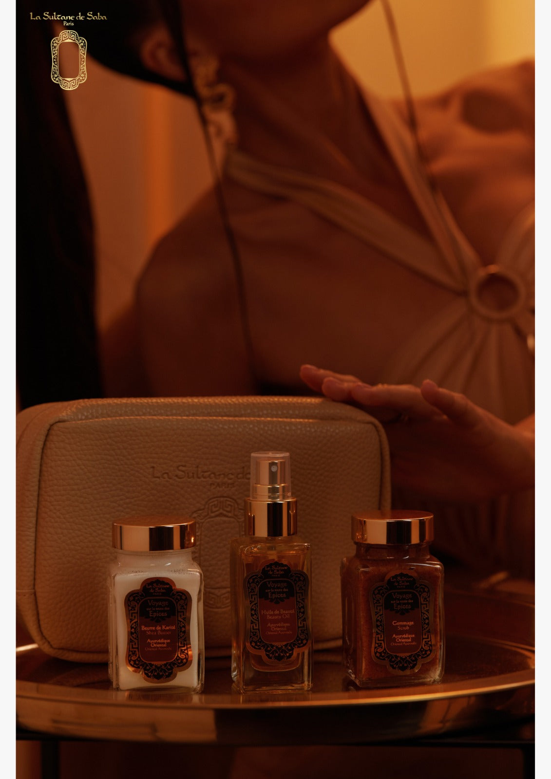 Load image into Gallery viewer, Body Gift Set - Ayurvedic Treatment - Amber Vanilla Patchouli - Journey To The Spices Route
