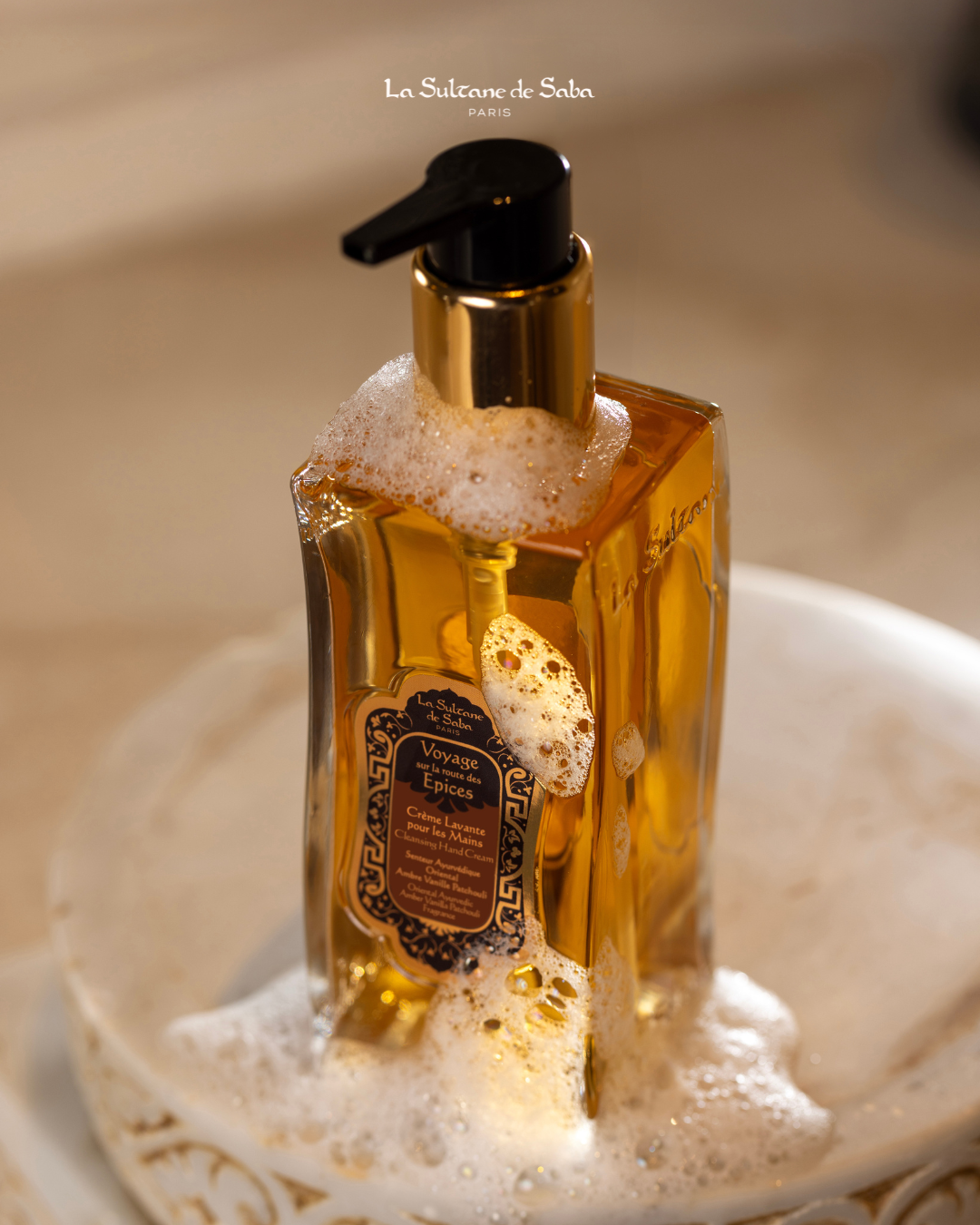 Hand Cleansing Cream - Ayurvedic Treatment - Amber Vanilla Patchouli Journey To The Spices Route