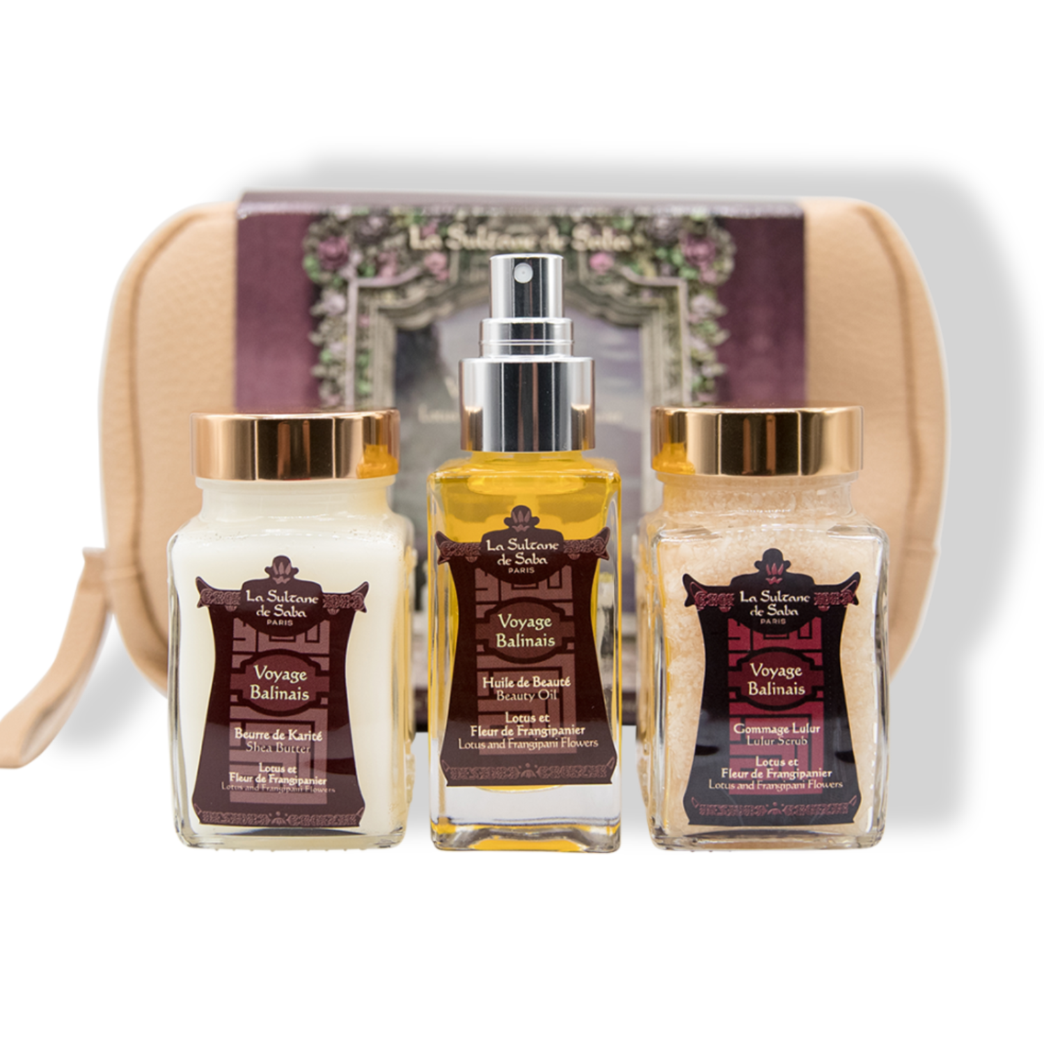 Bali Body Gift Set - Lotus and Frangipani Flowers - Journey To Bali