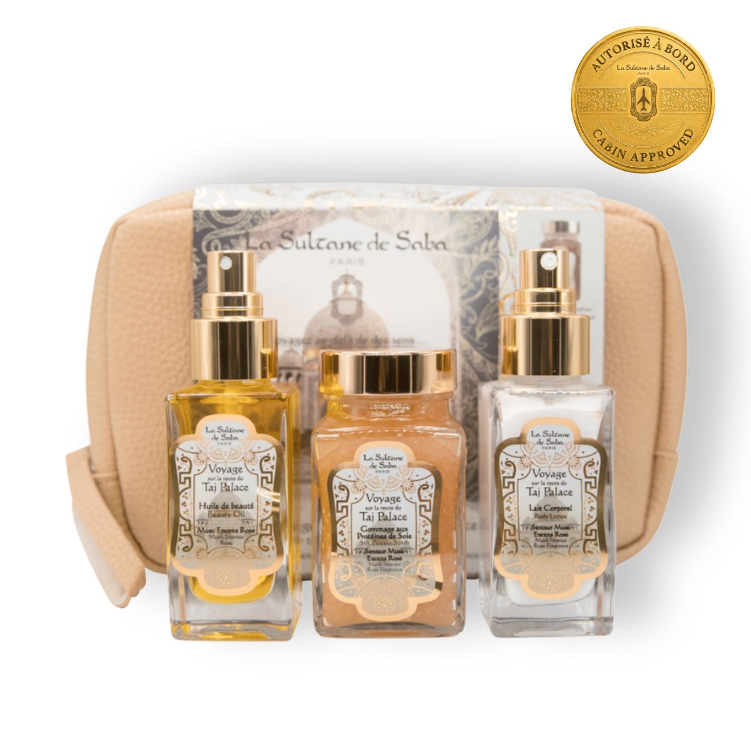 Body Gift Set - Musk Incense Rose Fragrance - Journey To The Taj Palace