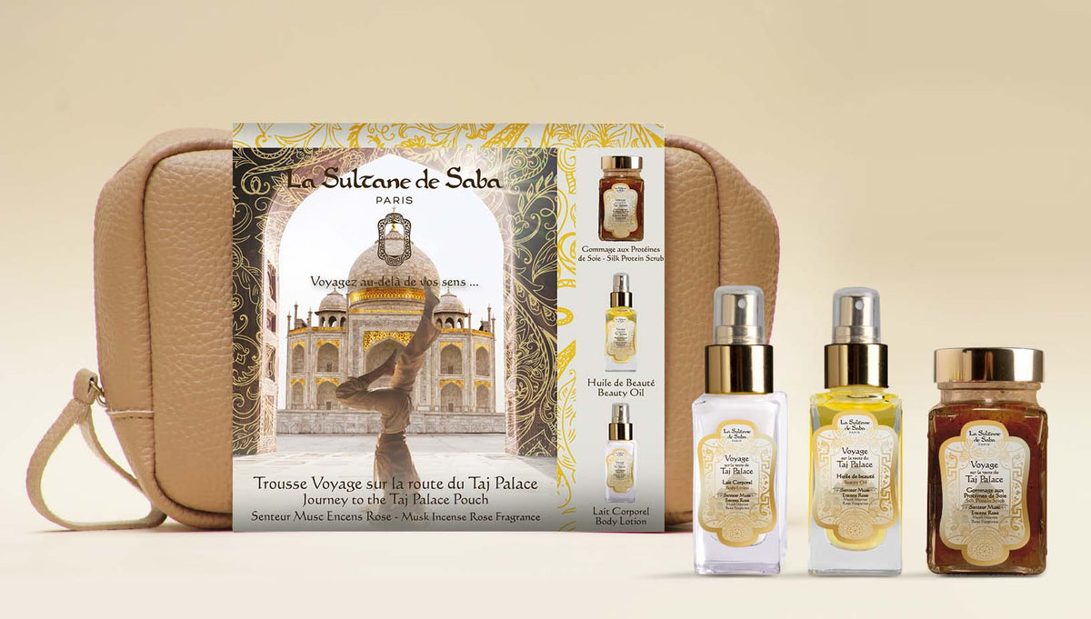 Body Gift Set - Musk Incense Rose Fragrance - Journey To The Taj Palace