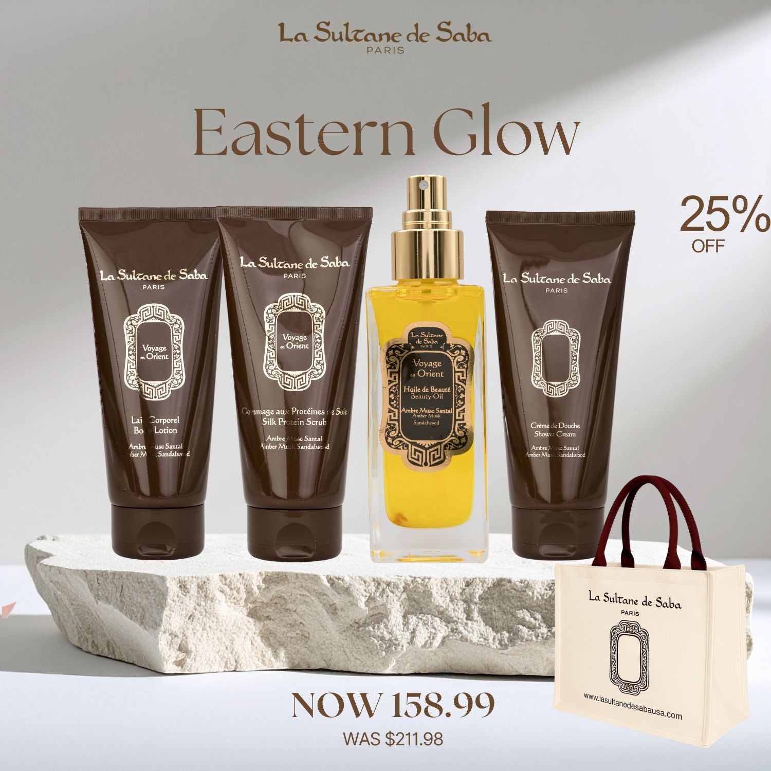 Amber Musk Sandalwood Glow - Summer Bundle