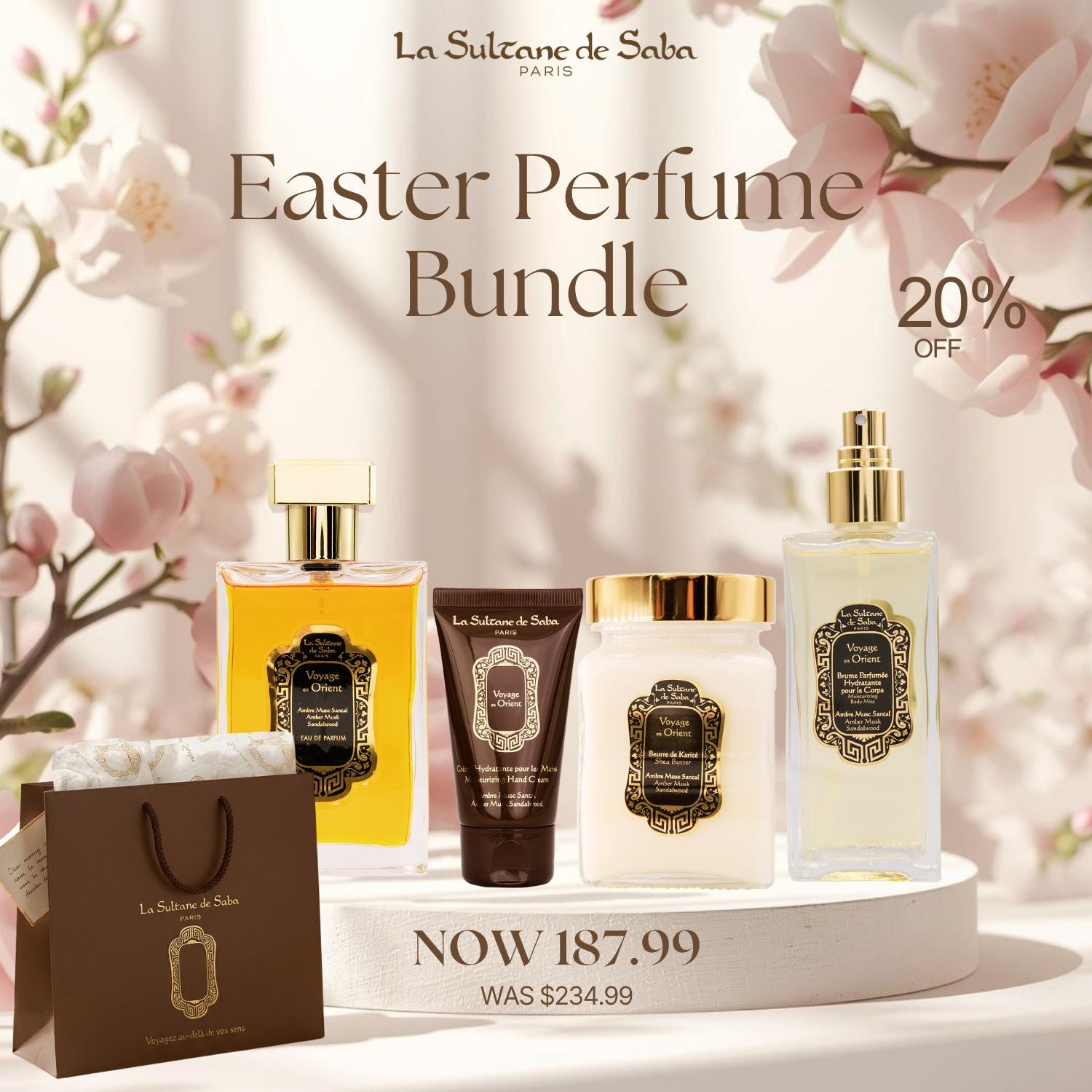 Mother's Day Amber Musk Sandalwood Perfume Bundle