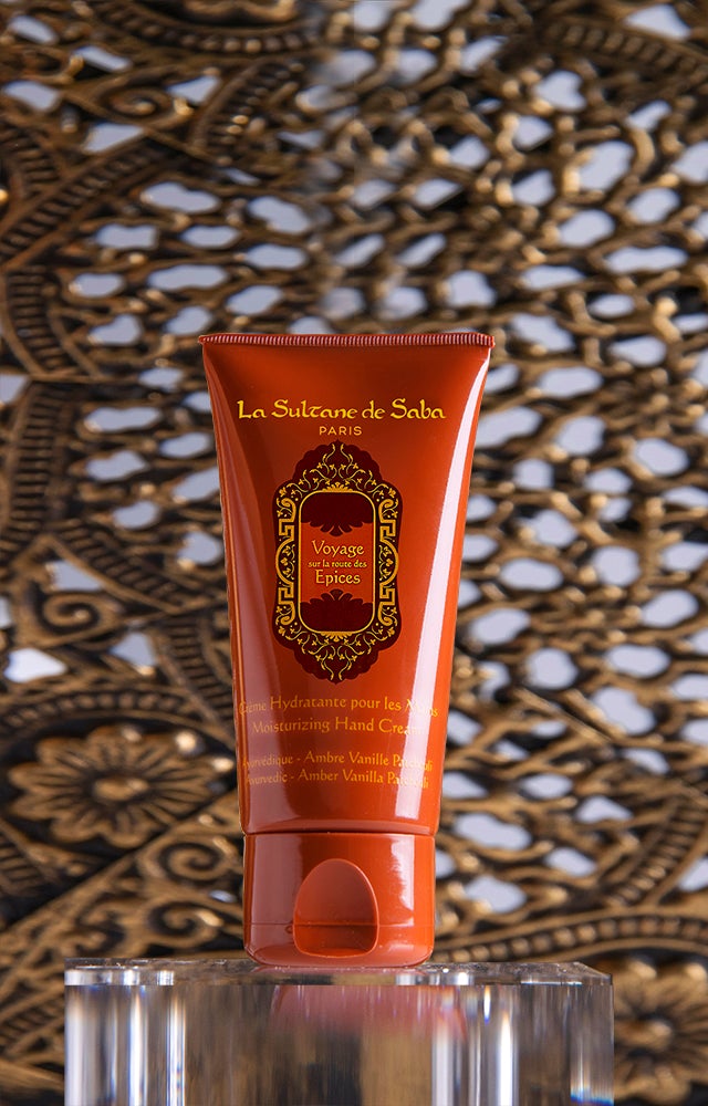 Load image into Gallery viewer, Moisturizing Hand Cream -  Ayurvedic Treatment - Amber Vanilla Patchouli Journey To The Spices Route
