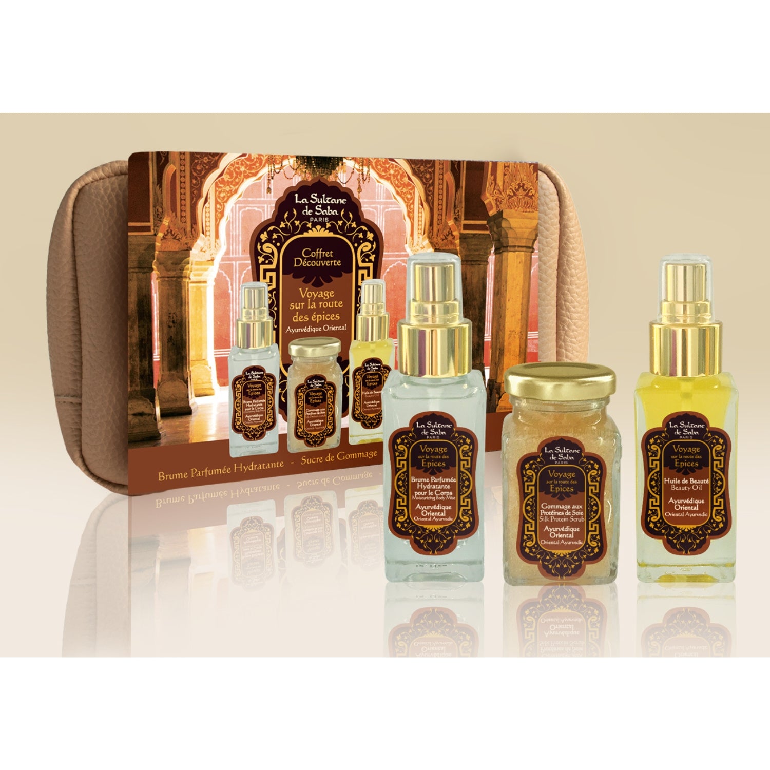 Load image into Gallery viewer, Body Mist Gift Set - Ayurvedic Treatment - Amber Vanilla Patchouli - Journey To The Spices Route
