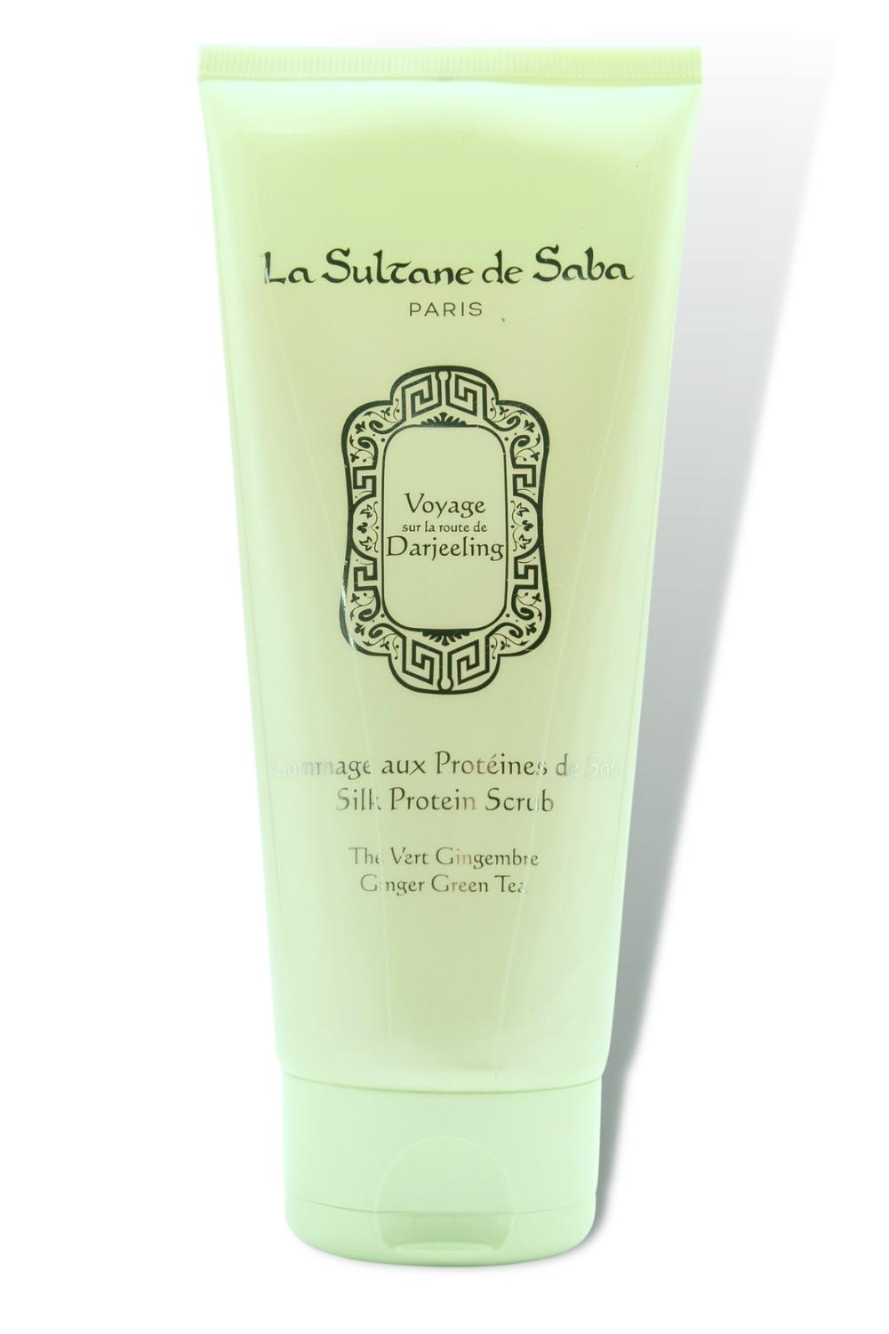 Silk Protein Scrub -  Green Tea & Ginger - Journey to the Route of Darjeeling