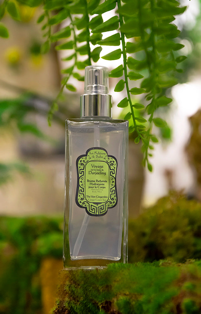 Moisturizing Body Mist - Green Tea & Ginger - Journey To The Route of Darjeeling