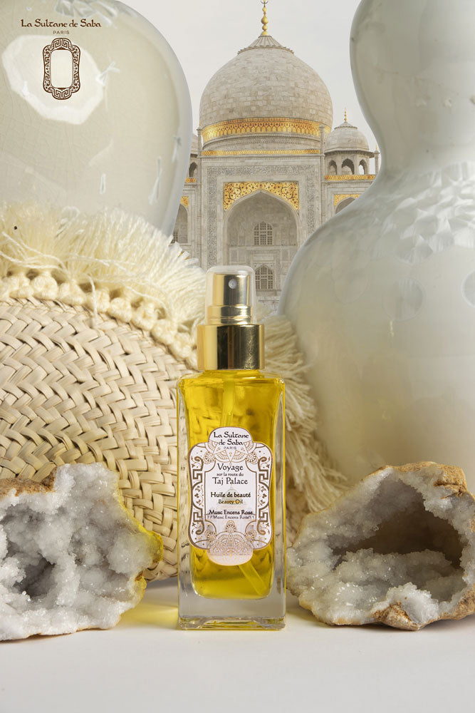 Load image into Gallery viewer, Beauty Oil - Musk Incense Rose - Journey To The Taj Palace
